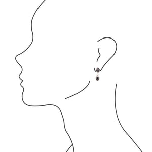 Sterling Silver Black Onyx Drop Earrings