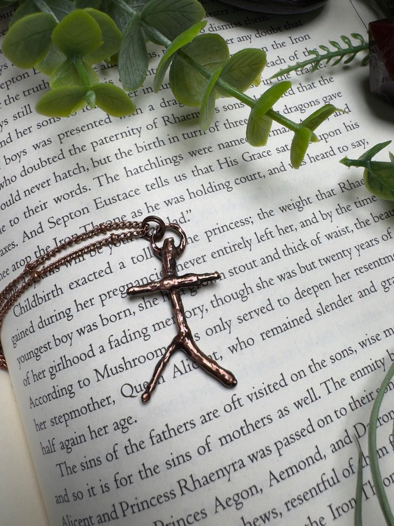 Stick Voodoo Doll Necklace