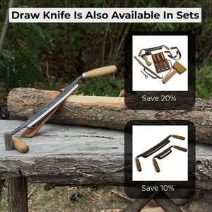 Straight Drawknife, 26 cm (10.2 inches) Cutting Edge