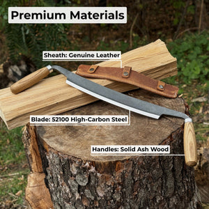 Straight Drawknife, 26 cm (10.2 inches) Cutting Edge