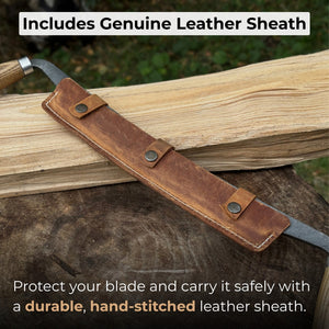 Straight Drawknife, 26 cm (10.2 inches) Cutting Edge