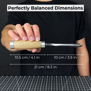 Straight Gouge (Rounded Chisel), 10 - 45 mm (0.4 - 1.8 inches)