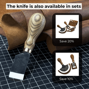Straight Leather Skiving Knife, 3 cm (1.18 inches)