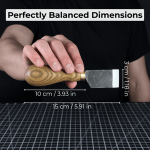 Straight Leather Skiving Knife, 3 cm (1.18 inches)