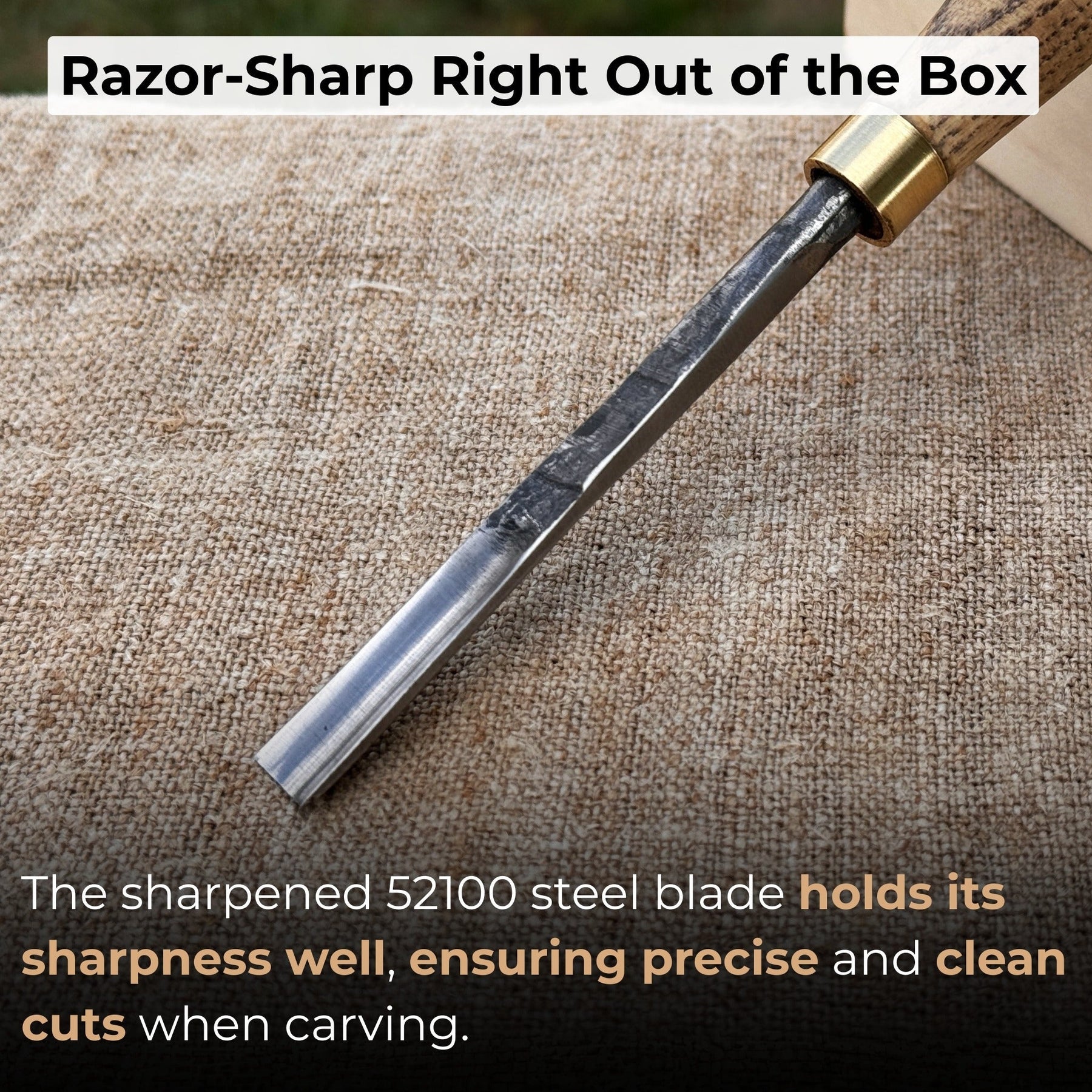 Straight Wood Carving Gouge, 5 - 12 mm (0.20 - 0.47 inches)