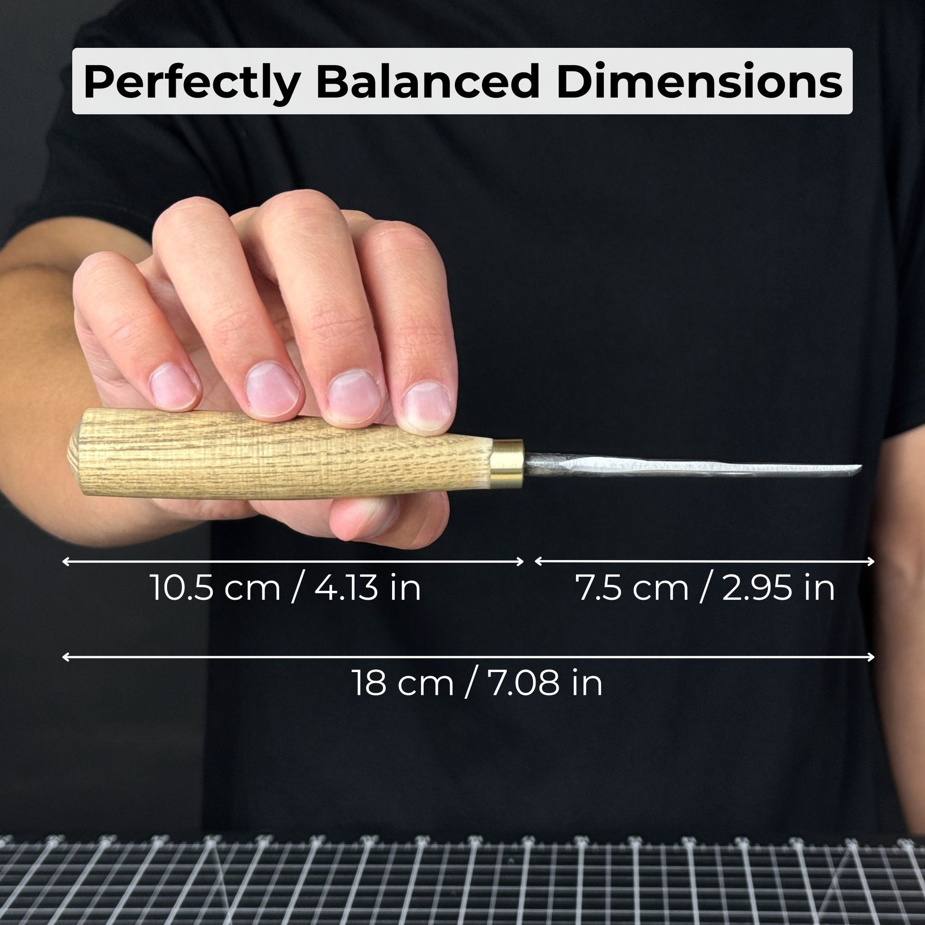Straight Wood Carving Gouge, 5 - 12 mm (0.20 - 0.47 inches)
