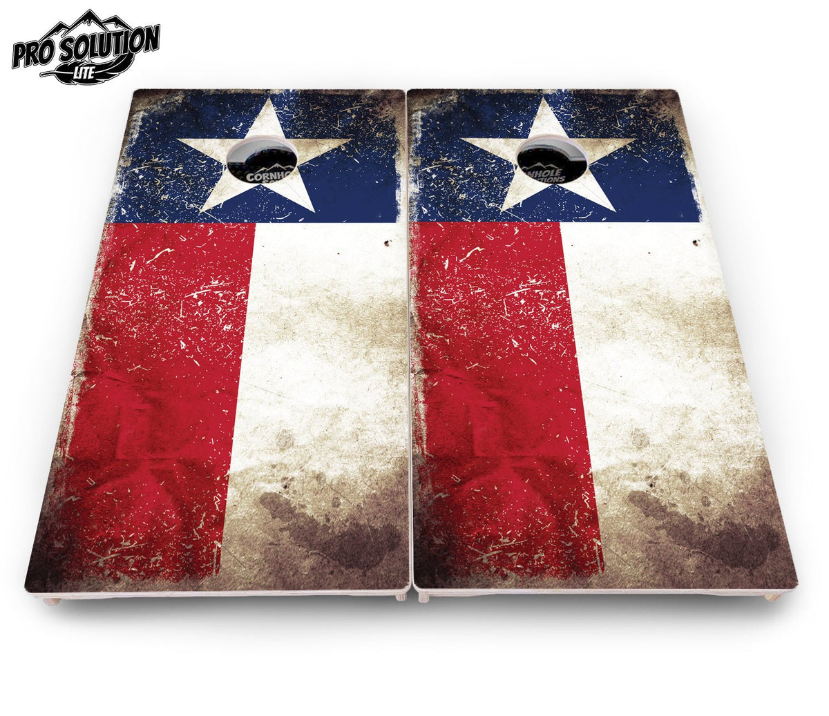 Distressed Texas Flag Cornhole Boards – Pro Lite or Pro Elite