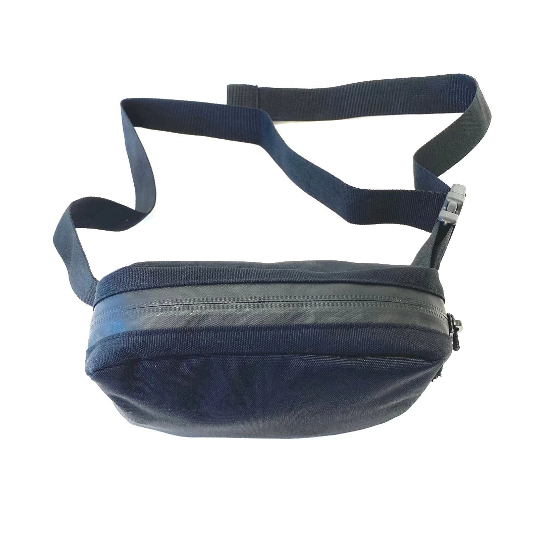 The Black-Out Fanny Pack detail view by Recycled Firefighter