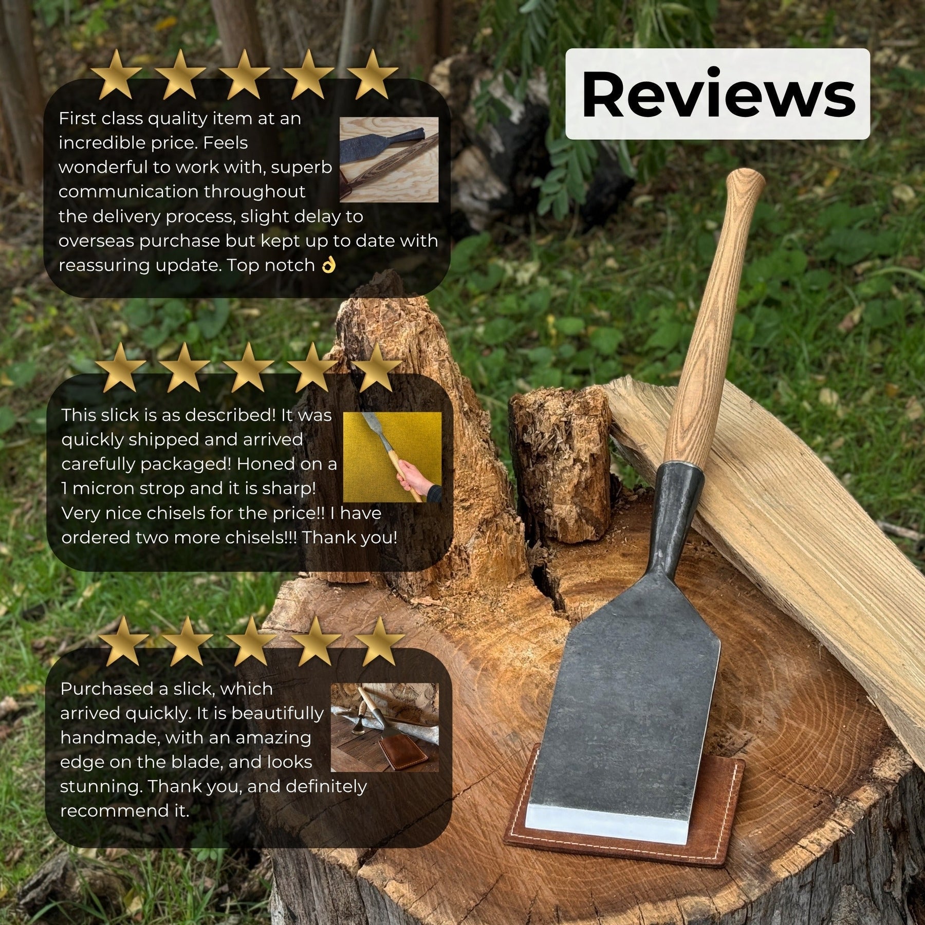 Timber Framing Sliсk Chisel, 20 - 100 mm (0.8 - 3.9 inches)