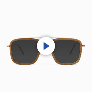 Captiva - Metal & Wood Sunglasses