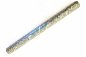 25mm Damascus Steel Round Rod Bar for Knife Guards, Rings and Custom Metalwork by JW SteelCrafts