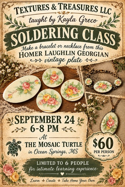 Jewelry Soldering Class – September 24