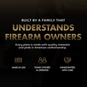 Gun Concealment Furniture - Hidden Gun Safe with Birds in a Tree Design - Fits 2 Handguns & Magazines - Wall Mounted Gun Storage with Magnetic Lock - Made in USA