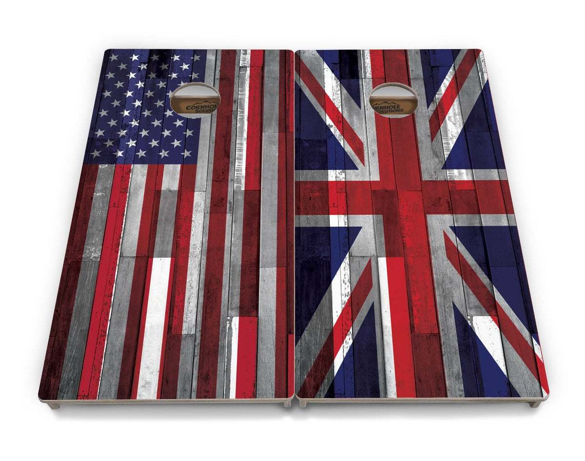 Plank Flag Cornhole Boards – Tournament Series