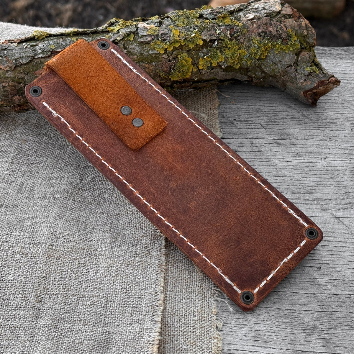 Universal Leather Sheath for Small Knives by Sharky Forged Steel Tools — view 1
