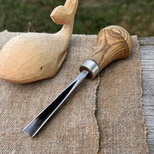 V-Parting Chisel 60 Degree with Palm Handle, 8 mm (0.31 inches)