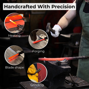 V-Parting Chisel 60 Degree with Palm Handle, 8 mm (0.31 inches)