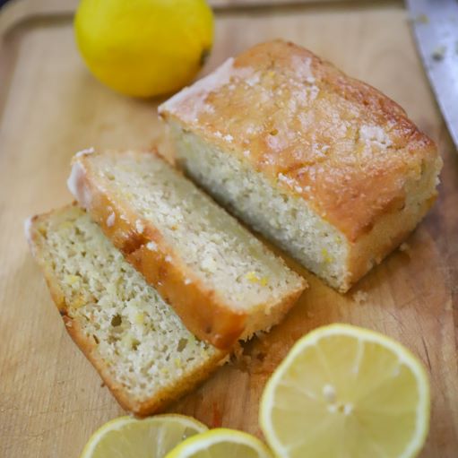 Lemon Glazed Zucchini Bread - Vegan