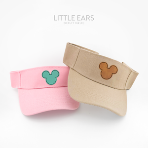 Leather Patch Visor by Little Ears Boutique, handmade leather goods detail photo 4