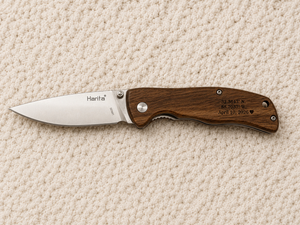 Personalized Engraved Wood Handle Pocket Knife