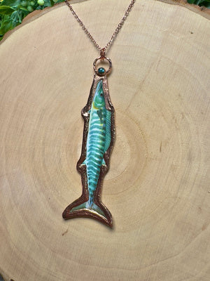 Wahoo and Labradorite Necklace