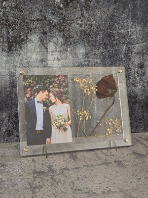 Wedding Picture Frame - Add Your Own Pressed Flowers