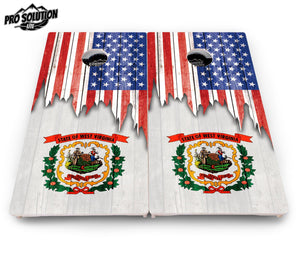 State Flag Cornhole Boards – SD to WY – Pro Lite or Pro Elite