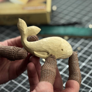 Whale Carving Kit - Complete Starter Whittling Kit for Beginners, Adults, Teens, and Kids