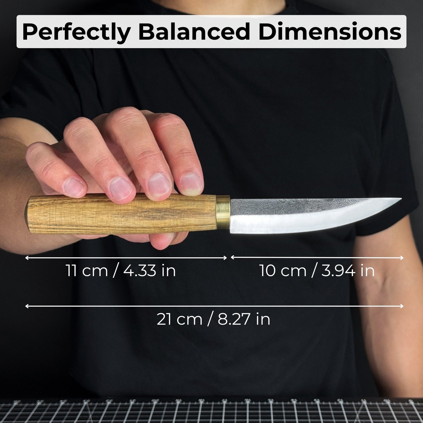 Whittling Sloyd Knife with Leather Sheath, 10 cm (3.94 inches)