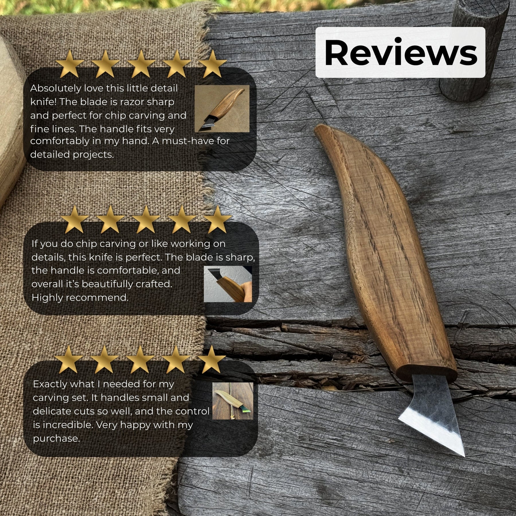 Wood Carving Knife, 2.5 cm (1 inch)