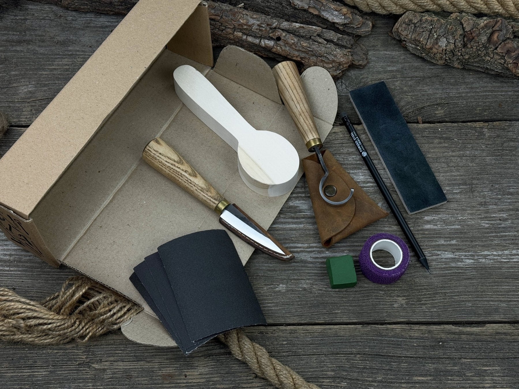 Wood Whittling Kit For Beginners – Spoon Carving Edition