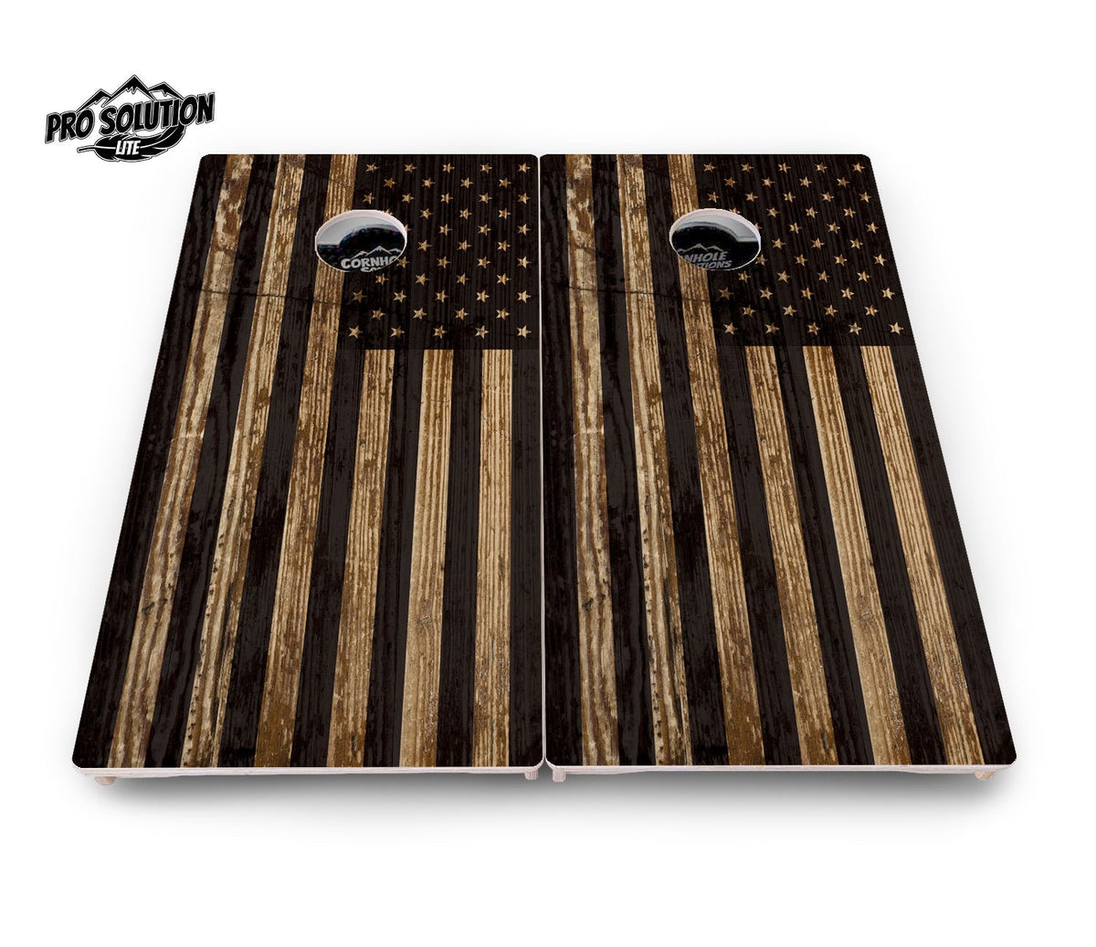 Wood DTOM & Flag Cornhole Boards – Pro Lite or Pro Elite