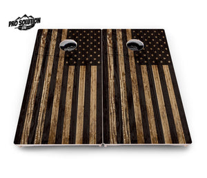 Wood DTOM & Flag Cornhole Boards – Pro Lite or Pro Elite